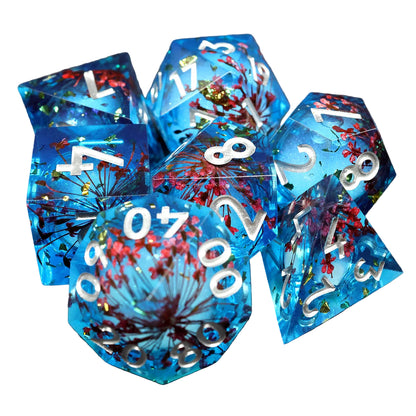 Floral Resin DND Dice Set