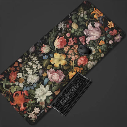 Vintage Flowers Desk and Keyboard Mat