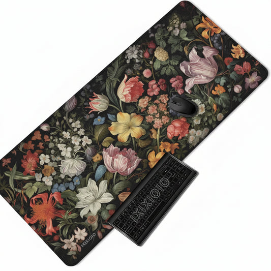 Vintage Flowers Desk and Keyboard Mat
