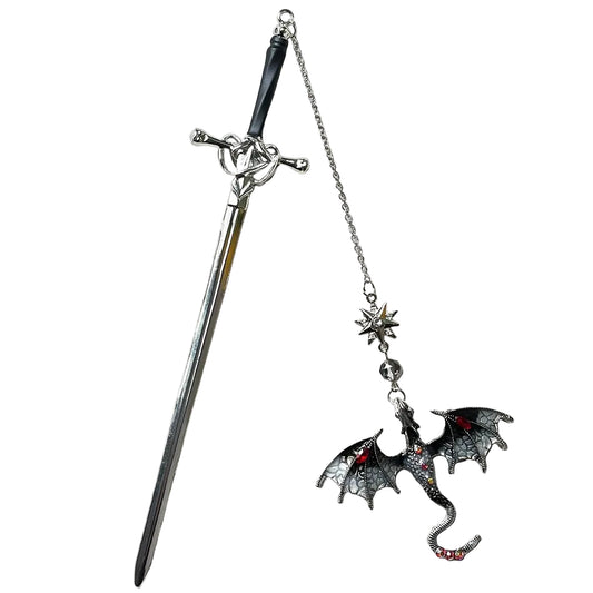 Sword & Dragon Metal Bookmark 1pc