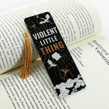 Dragon Bookmark with Tassels Inspired by Fourth Wing