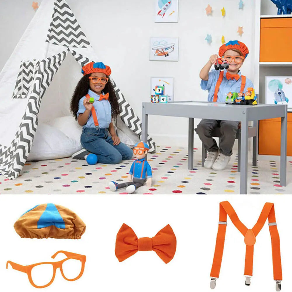 Blippi Inspired Kids Costume Set