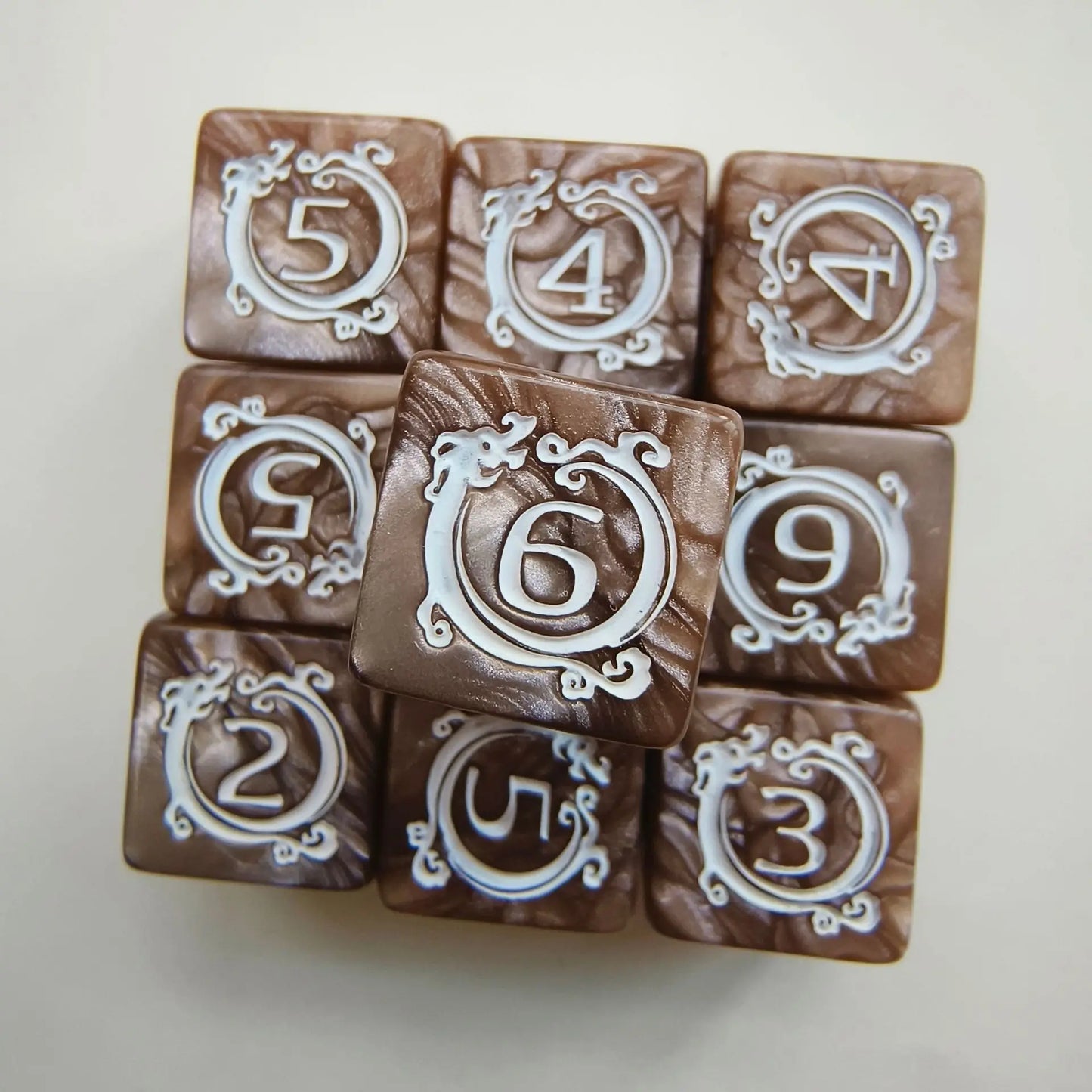 Dragon 10 Piece 6 Sided Dice Set