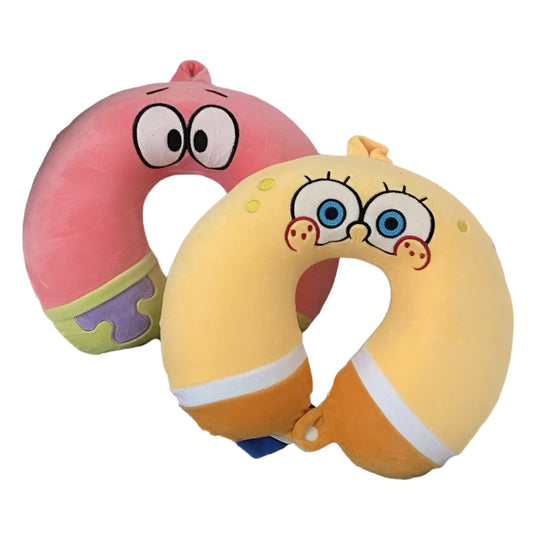 Travel Neck Pillow of SpongeBob or Patrick