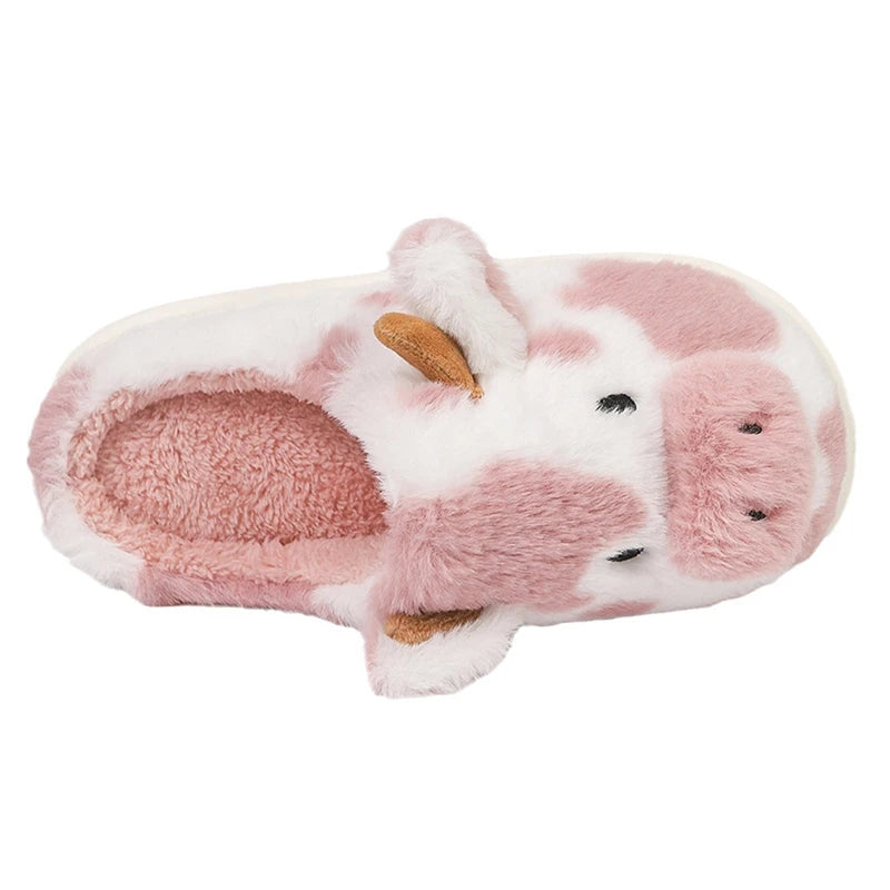 Adult Novelty Cow Indoor Slippers