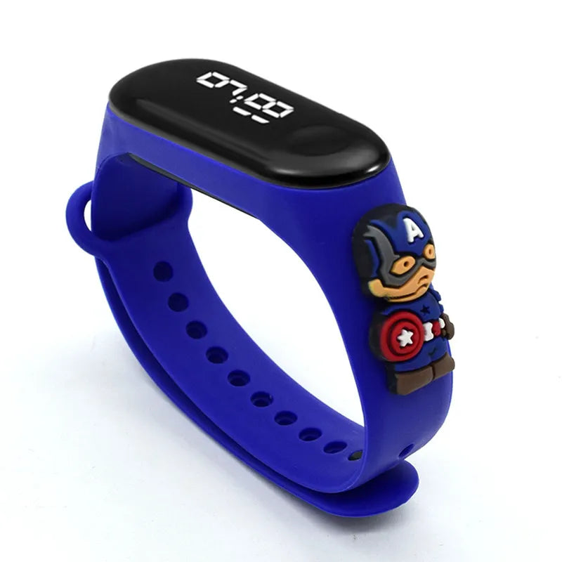 Kids Marvel Disney Digital Waterproof Sports Watch
