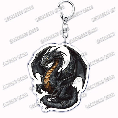Fourth Wing Basgiath Dragon Keychain