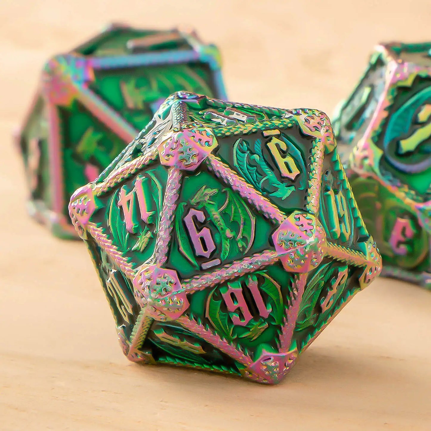 Dungeons and Dragons Metal Dice Set