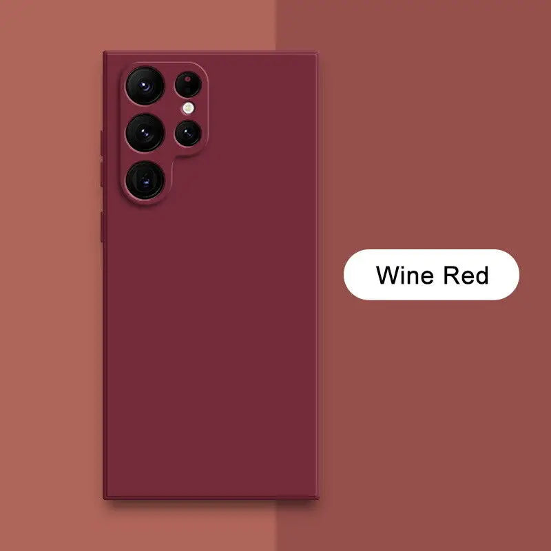 Solid Colour Liquid Silicone Phone Case (for Galaxy)