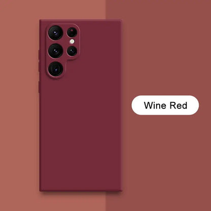Solid Colour Liquid Silicone Phone Case (for Galaxy)