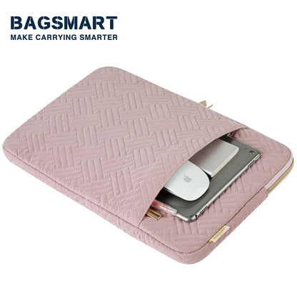Weave Pattern Laptop Sleeve by Bagsmart - 13.3-15.6 inch Laptops