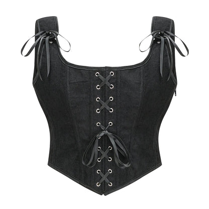Victorian/Medieval Lace-Up Corset Women's Costume Top
