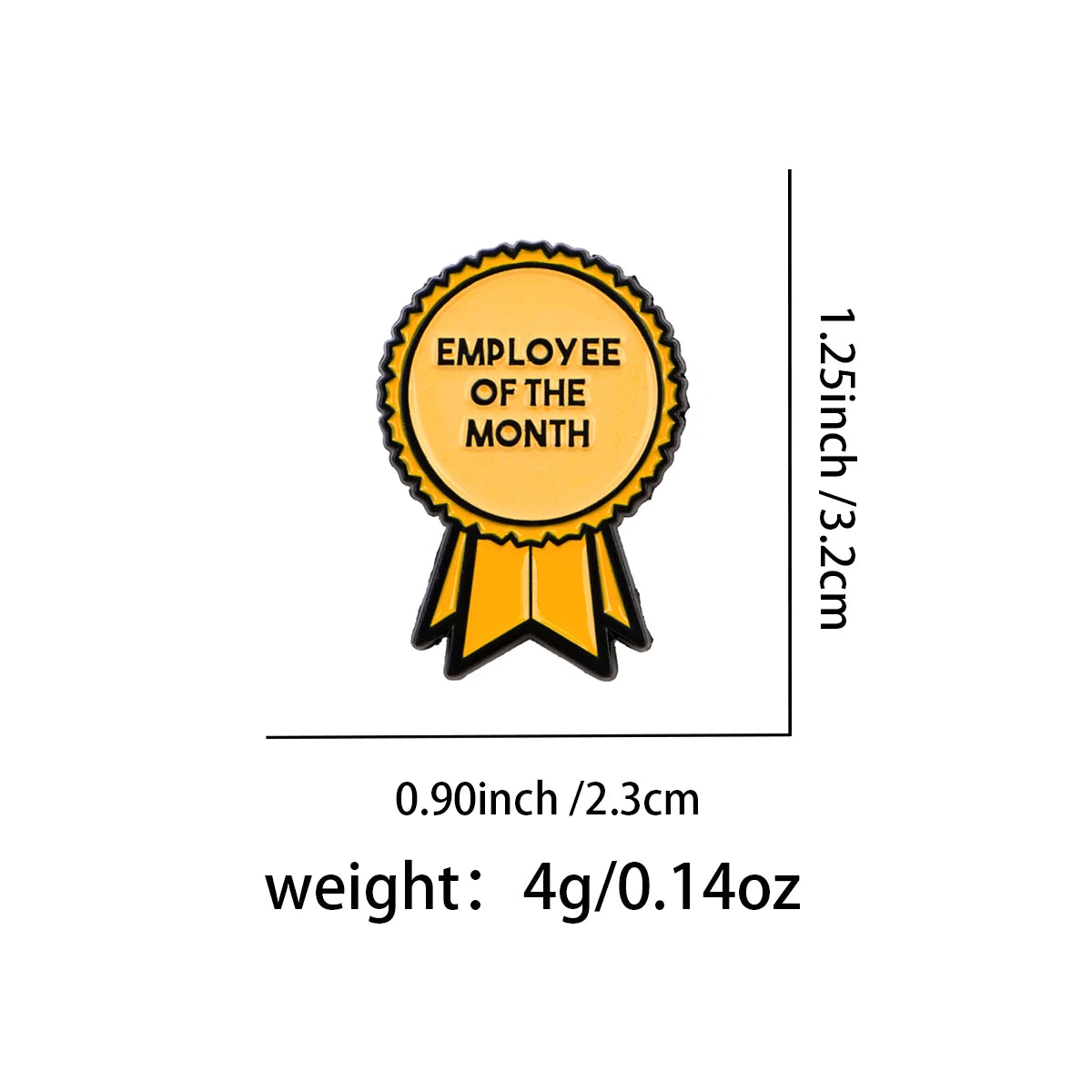 Employee of the Month Enamel Pin