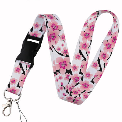 Beautiful Floral Work or School Lanyards