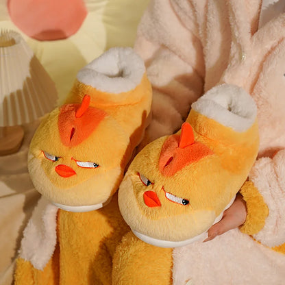 Grumpy Chicken Funny Indoor Slippers