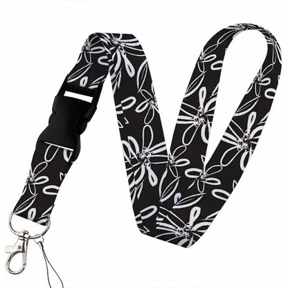 Beautiful Floral Work or School Lanyards