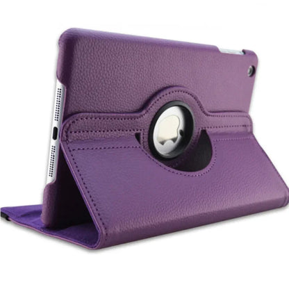 Faux Leather Case with Stand and 360 degree Rotation (for iPad)