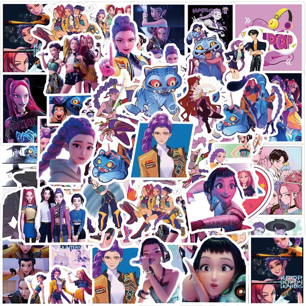 Sticker Decals of K-Pop Demon Hunters