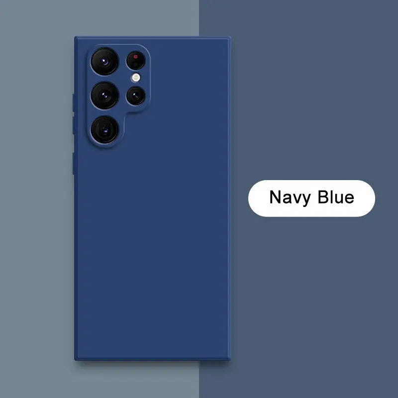 Solid Colour Samsung Galaxy Liquid Silicone Case