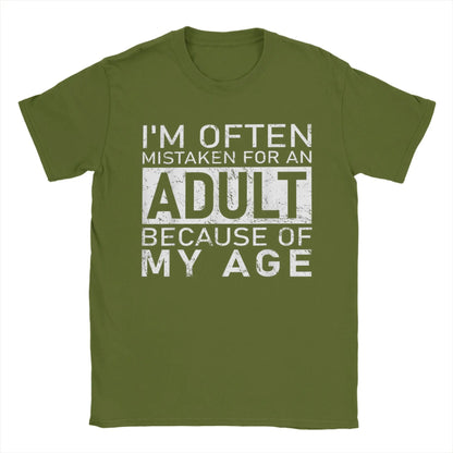 Mistaken for an Adult Mens Graphic Tee