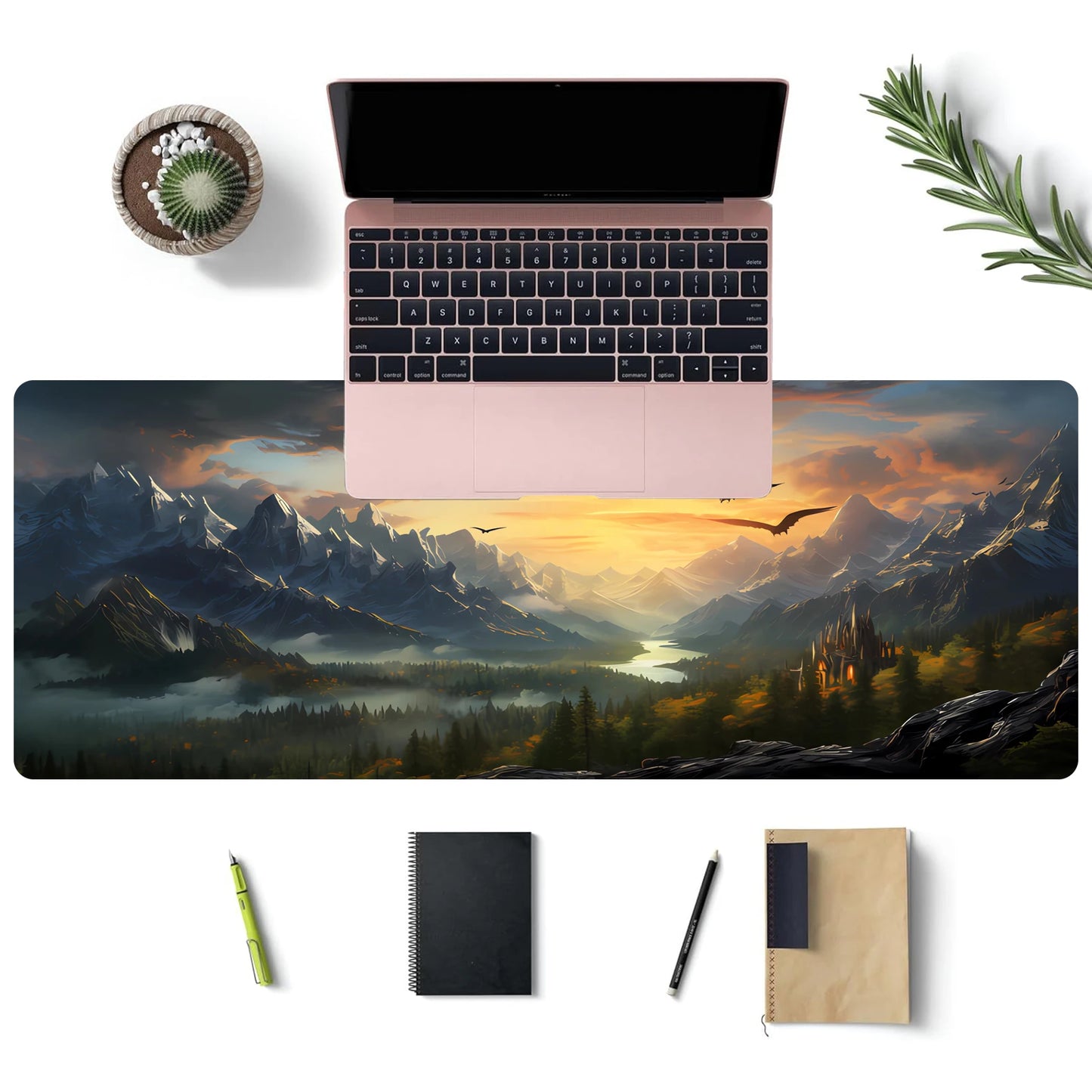 Mythical Fantasy Desk and Keyboard Mat