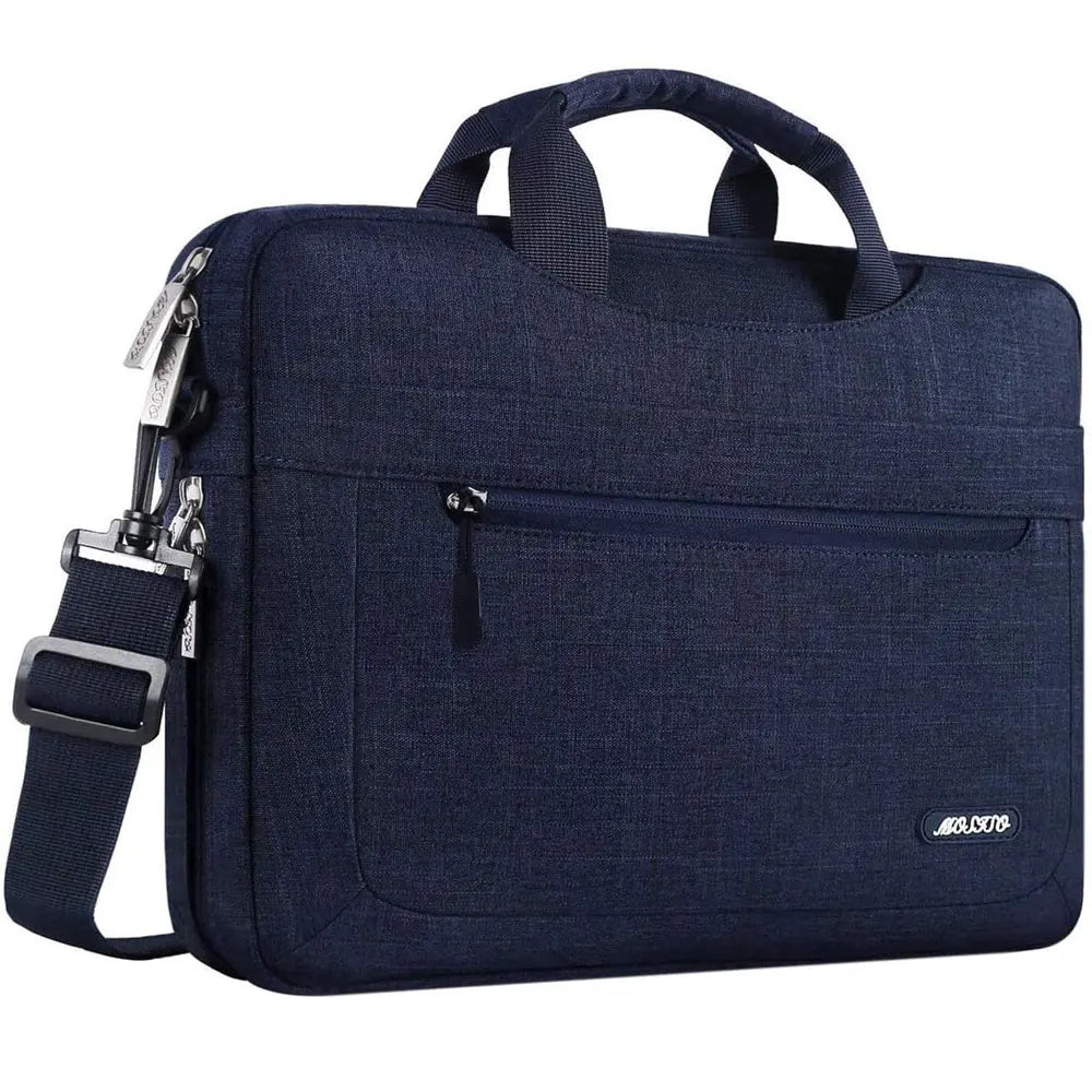 Mosiso Solid Colour Office Laptop Shoulder Bag