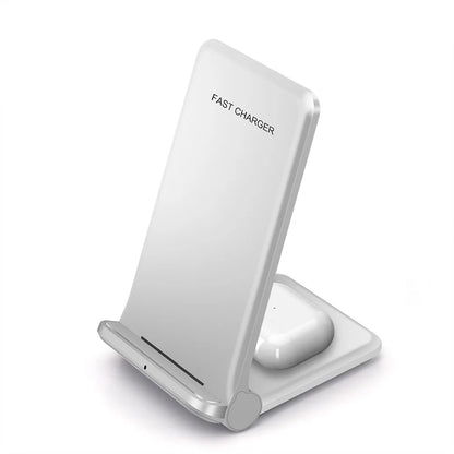 2 In 1 Fast-Charging Wireless Charger Stand