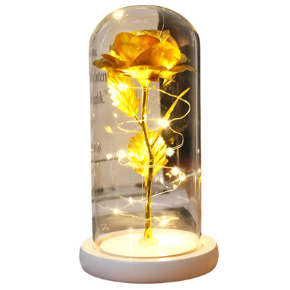 Beauty and the Beast Enchanted Rose Dome Light