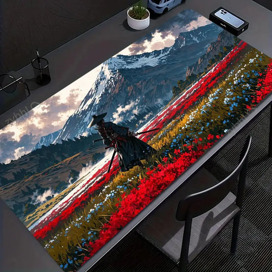 Samurai Warrior Desk and Keyboard Mat