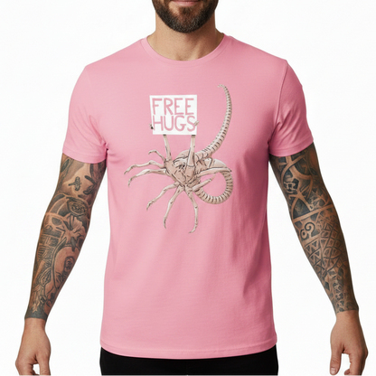 Free Hugs Alien Funny Men's Graphic Tee