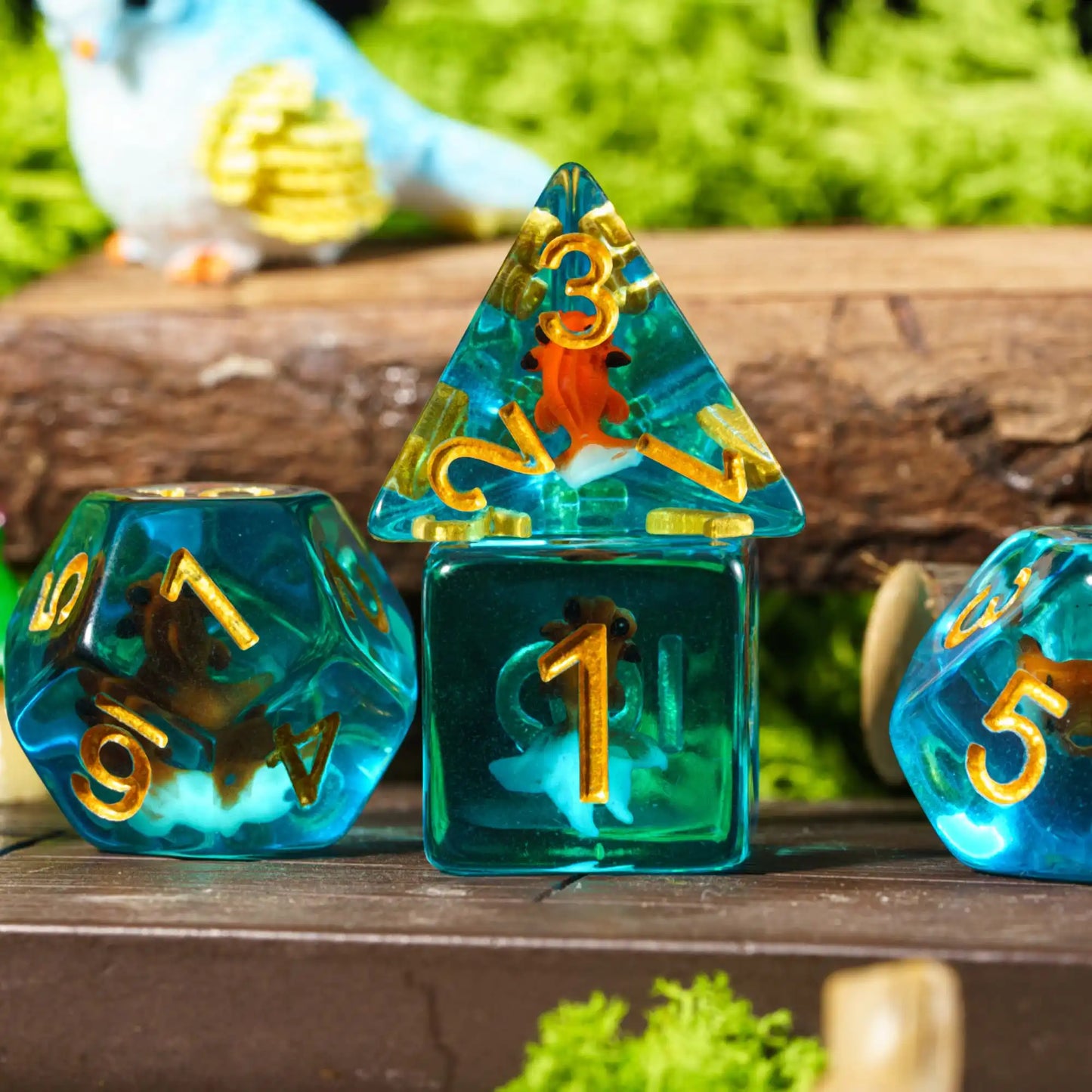 Animals 7 Piece Resin Dice Set