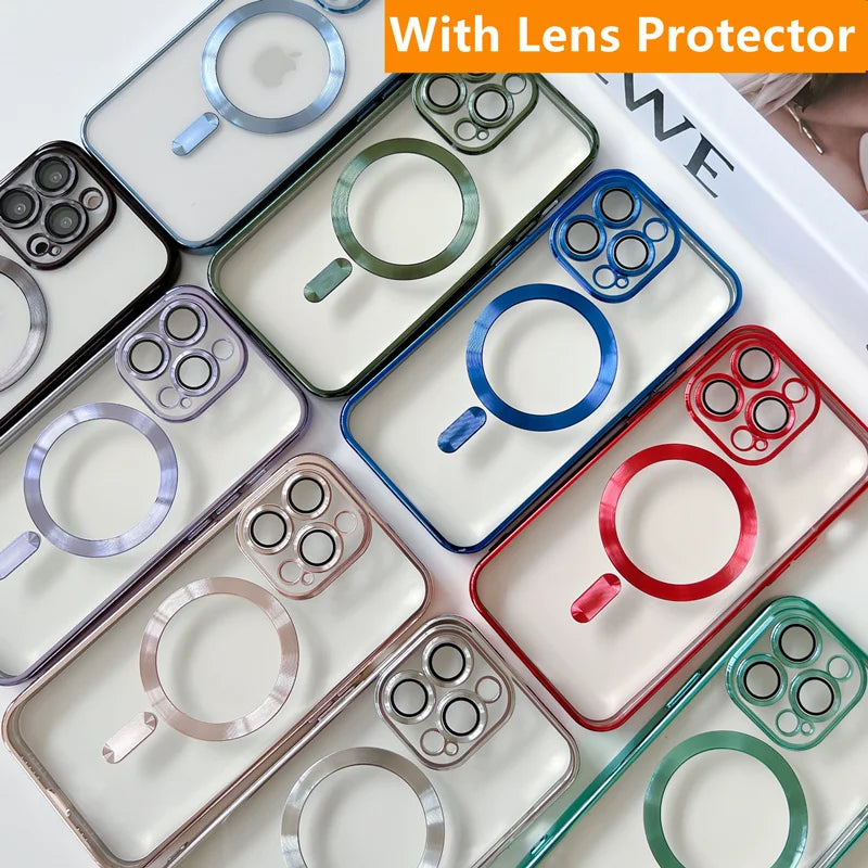 Metallic Plating Magsafe Phone Case ( for iPhone)