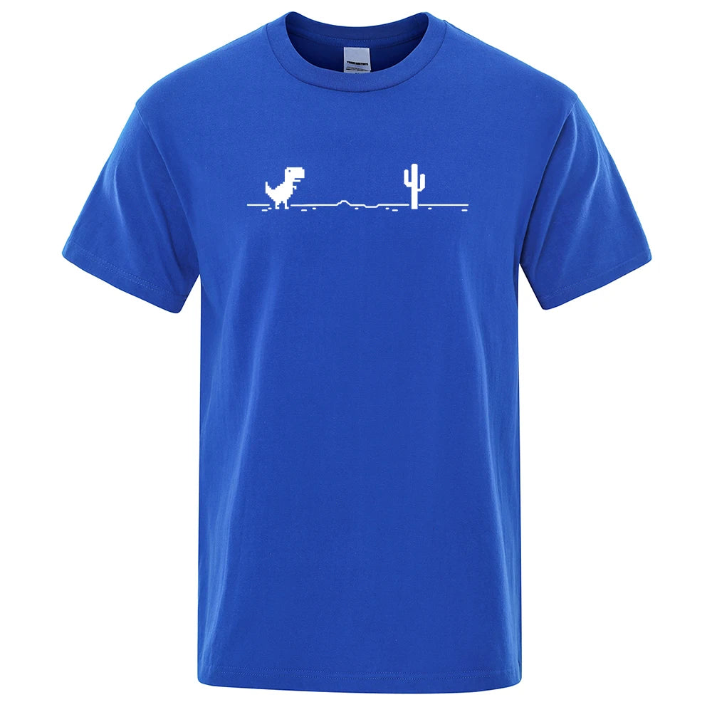 Dinosaurs and Cacti Men's Graphic Tee