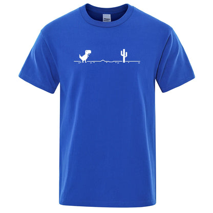 Dinosaurs and Cacti Men's Graphic Tee