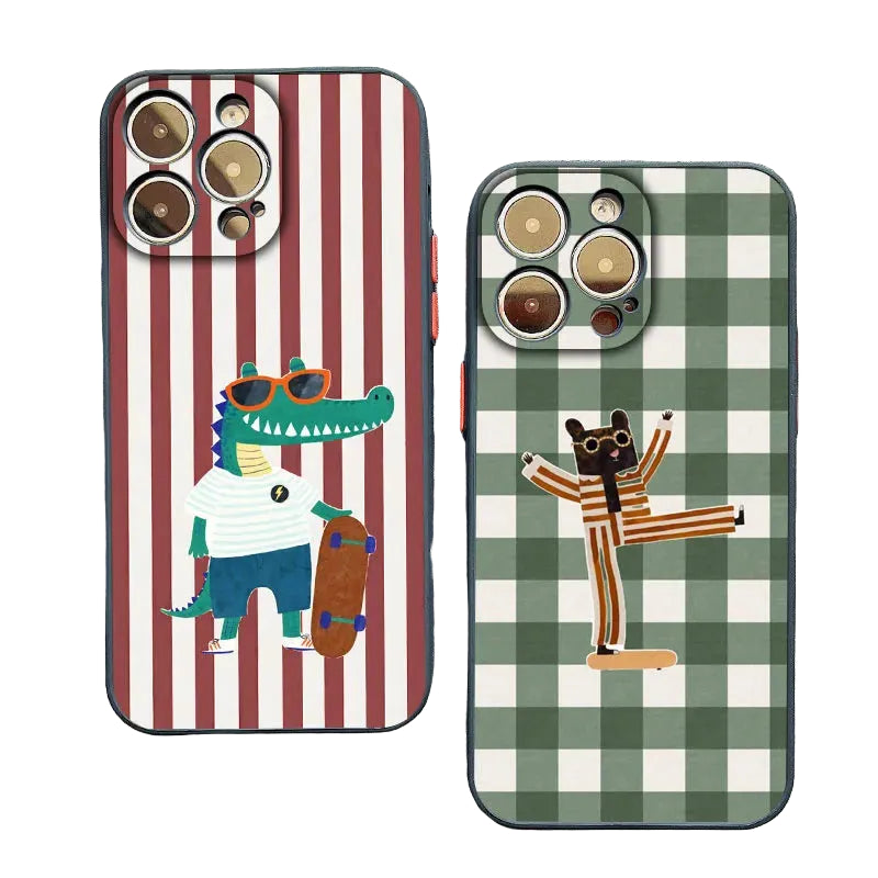 Cute Cartoon Animals Phone Case (for iPhone)
