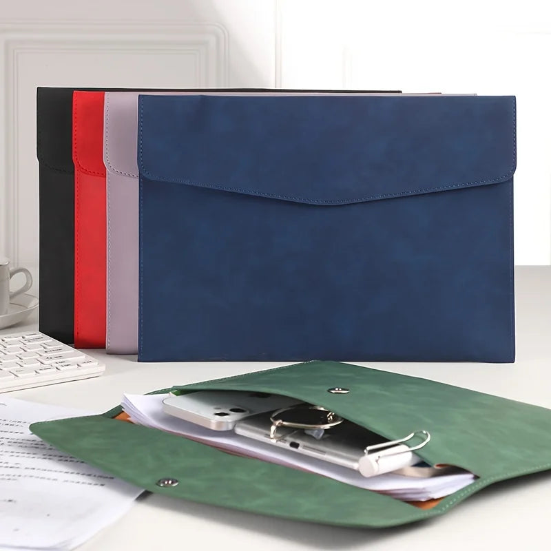 Faux Leather A4 Document Wallet