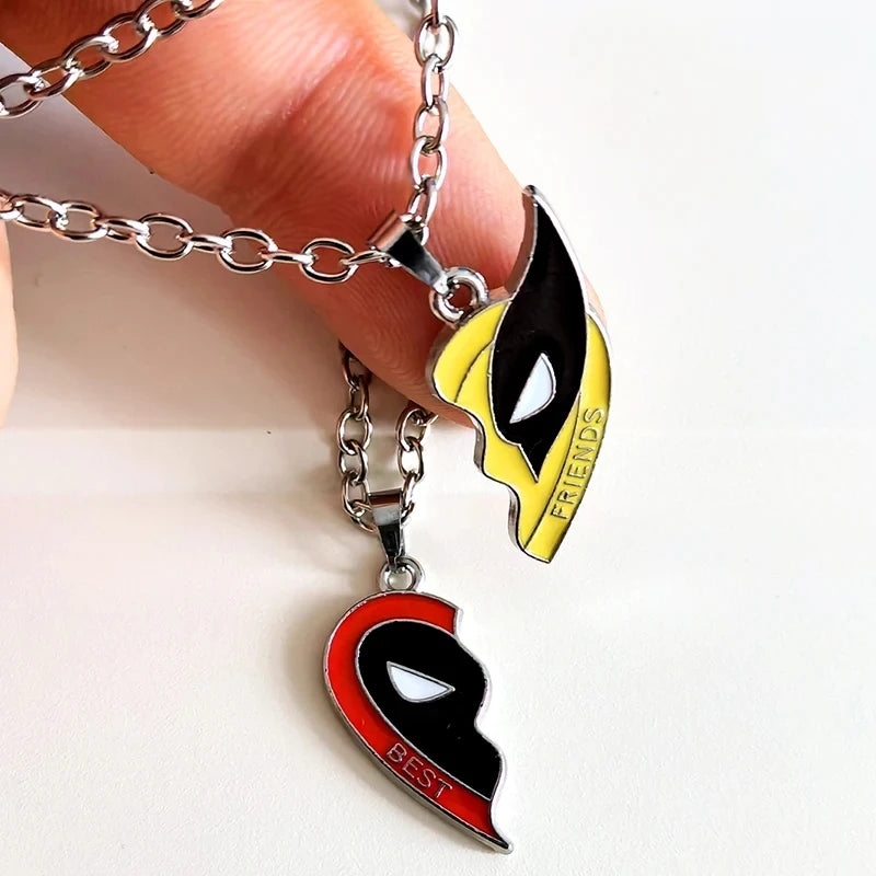 Deadpool & Wolverine Best Friends Necklace Set