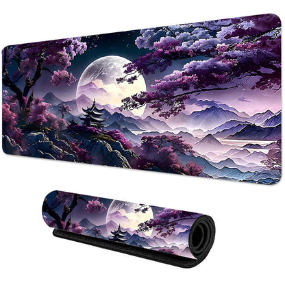 Computer Desk Mat of Japanese Sakura Cherry Blossom
