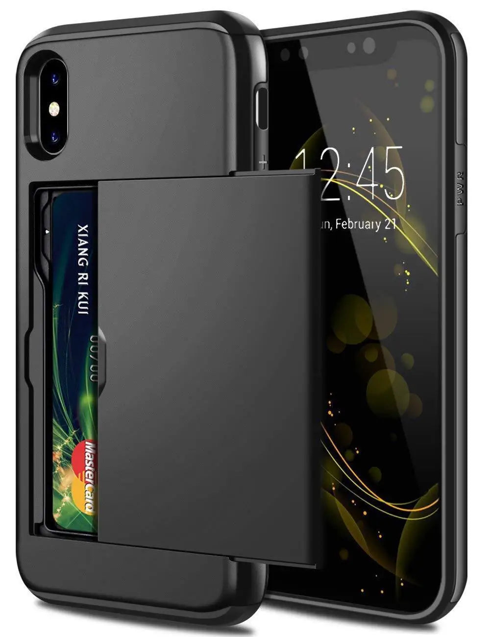 Heavy Duty Phone Case with Card Slot (for iPhone)