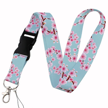Beautiful Floral Work or School Lanyards