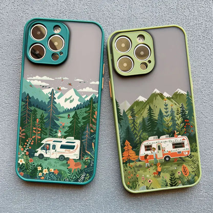Van Life Forest Landscape Phone Case (for iPhone)