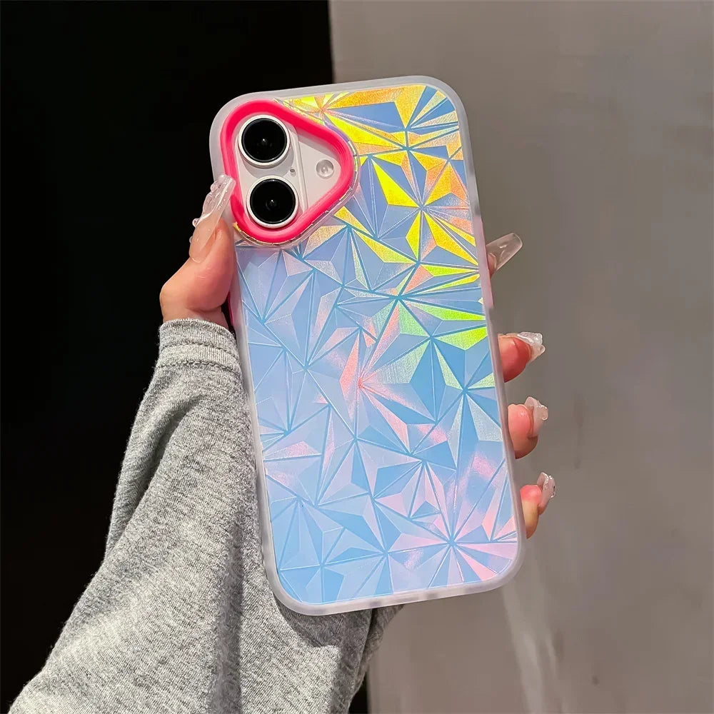 Colourful Laser Diamond iPhone Case