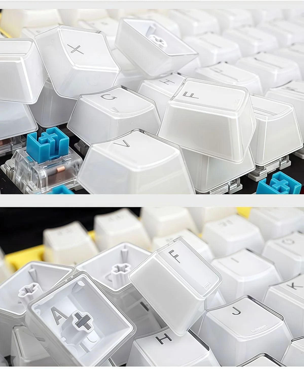 Jelly Crystal Keycaps 136 Keys for Mechanical Keyboard