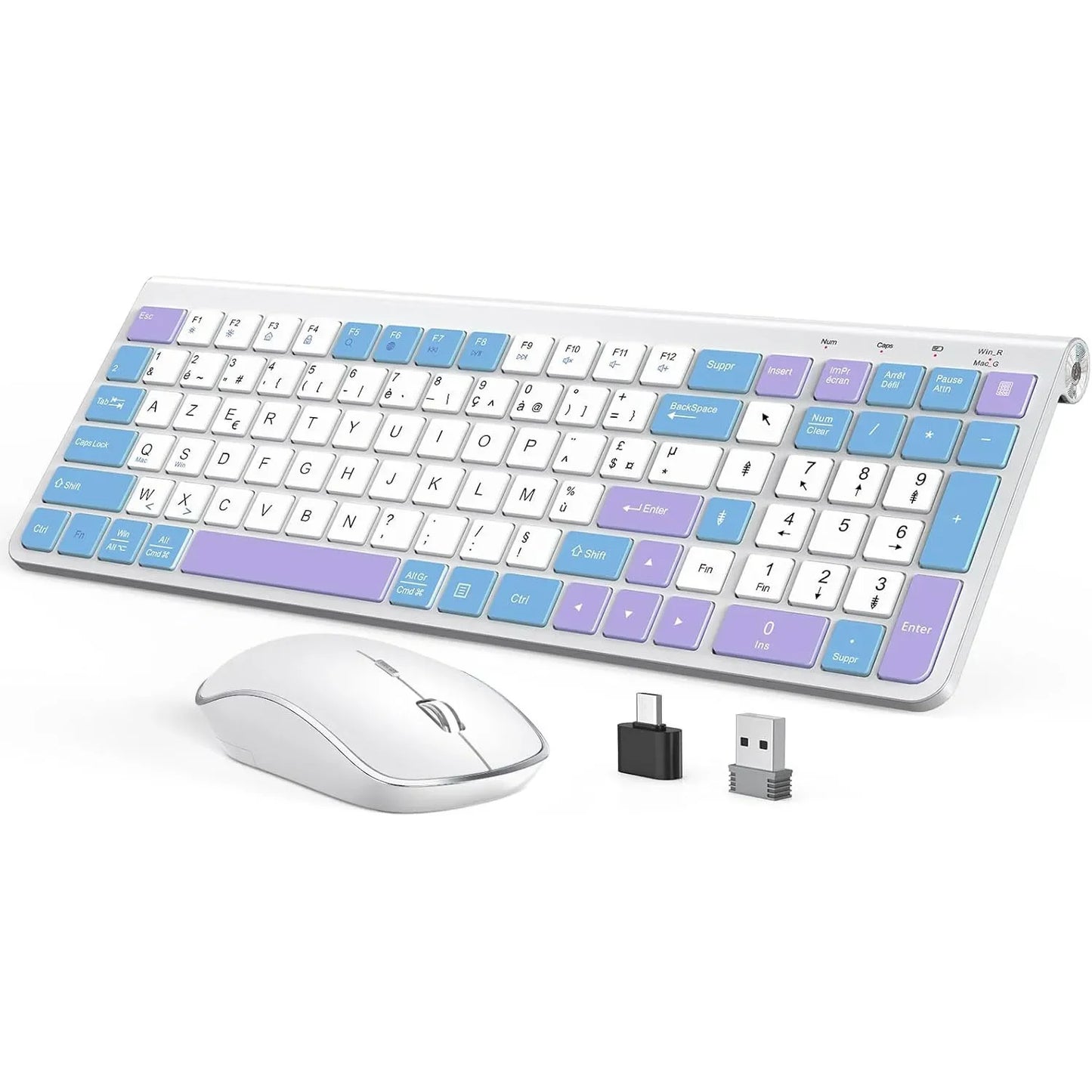Ergonomic Wireless Keyboard and Mouse Set