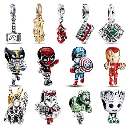 Bracelet Charms of Superhero Favourites