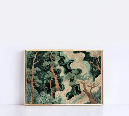 Abstract Nature Colourful Canvas Wall Art