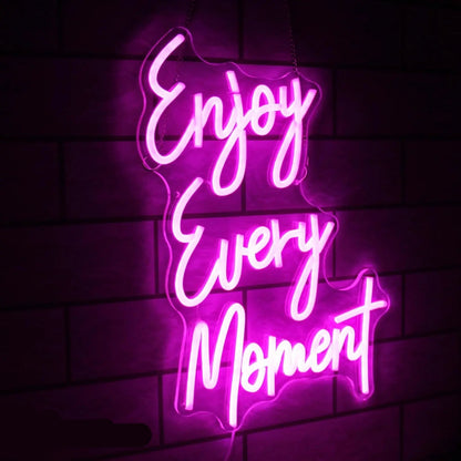 Enjoy Every Moment Neon Sign