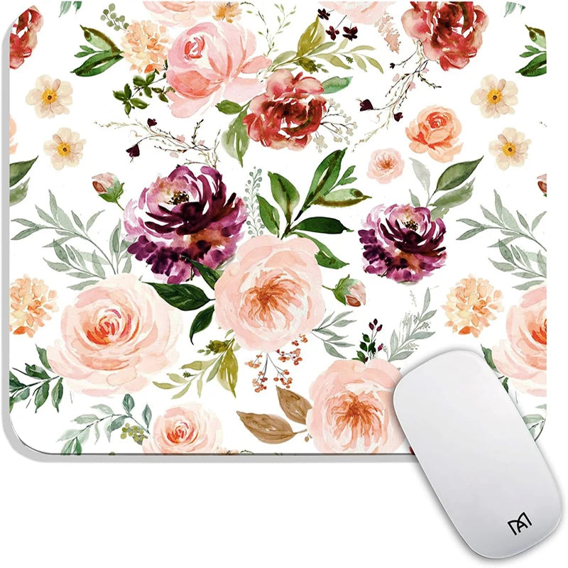 Floral Rectangle Mouse Pads