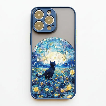 Black Cat Artistic Night Phone Case (for iPhone)