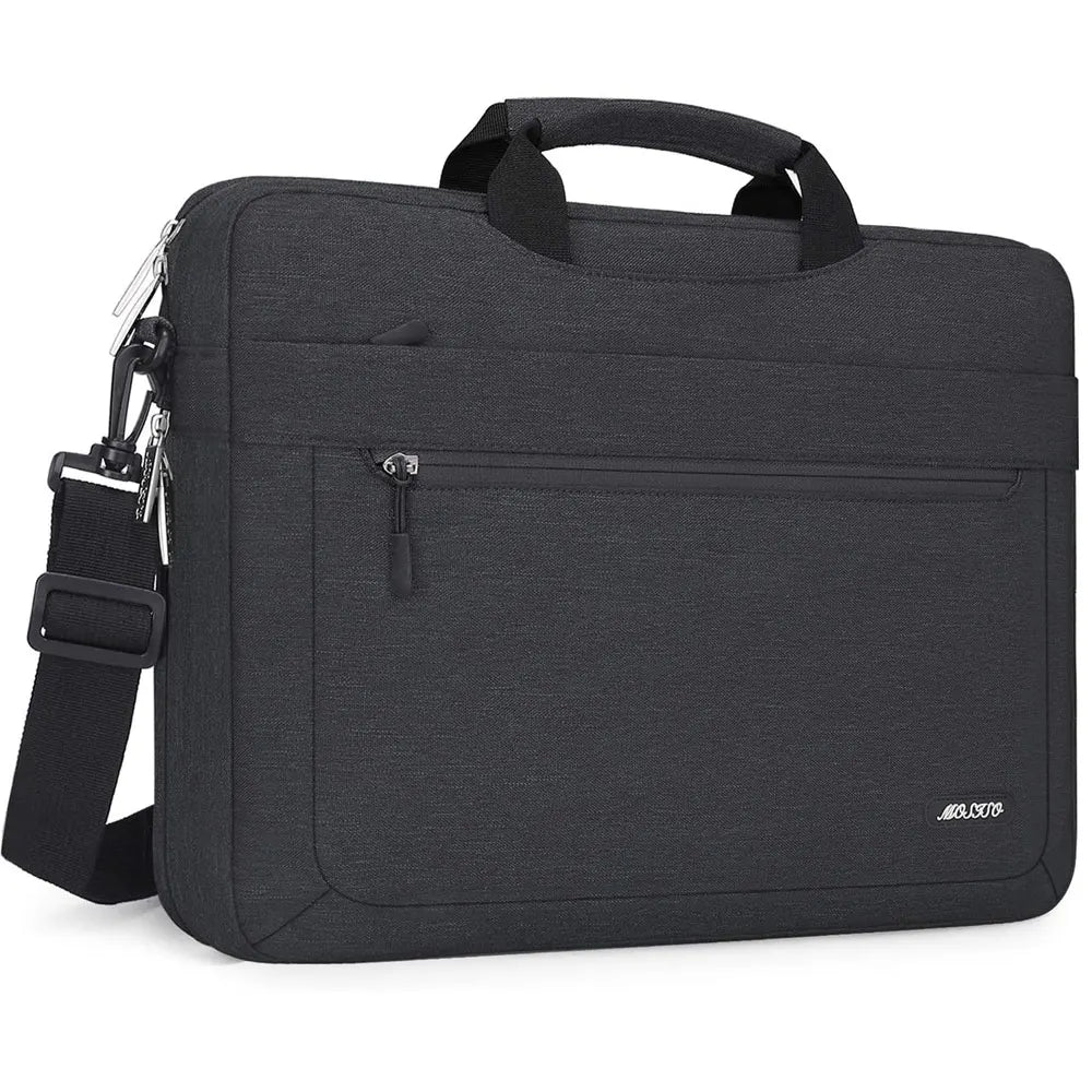Mosiso Solid Colour Office Laptop Shoulder Bag